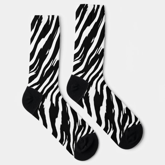 Chaussette Motif de mode classique Zebra Print Stripe (Droite)