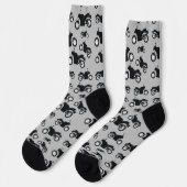 Chaussette Motif de moto (Gauche)