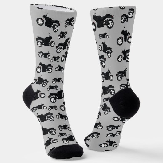 Chaussette Motif de moto (Angulaire)