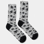 Chaussette Motif de moto (Droite)