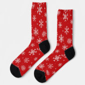 Chaussette Motif de neige de Noël (Gauche)