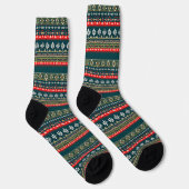 Chaussette Motif de Noël nordique (Droite)
