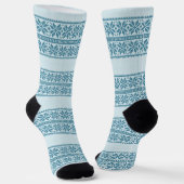 Chaussette Motif de Noël Pale Blue Stripe (Angulaire)