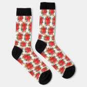 Chaussette Motif de Noël rouge et or (Droite)