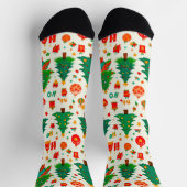 Chaussette Motif de Noël vibrant (Haut)
