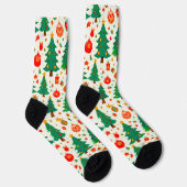 Chaussette Motif de Noël vibrant (Droite)