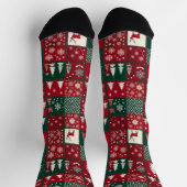 Chaussette Motif de Noël vibrant (Haut)