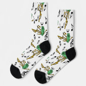 Chaussette Motif de note musicale Bagpipes (Gauche)