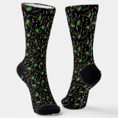 Chaussette Motif de note musicale Bagpipes (Angulaire)