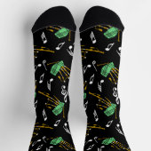 Chaussette Motif de note musicale Bagpipes (Haut)