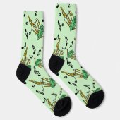 Chaussette Motif de note musicale Bagpipes (Droite)