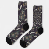 Chaussette Motif de papillon de nuit (Gauche)