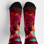 Chaussette Motif de parties scintillant brillant en mosaïque (Haut)