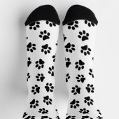 Chaussette Motif De Pâtes, Paniers De Chien, Paniers Noirs (Haut)