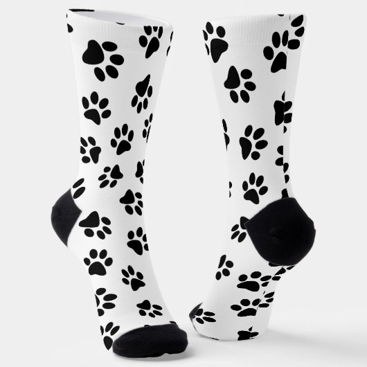 Chaussette Motif De Pâtes, Paniers De Chien, Paniers Noirs (Angulaire)