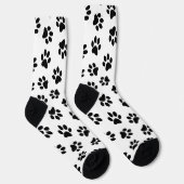 Chaussette Motif De Pâtes, Paniers De Chien, Paniers Noirs (Droite)