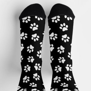 Chaussette Motif De Pâtes, Patrouilles De Chien, Paws Blanche