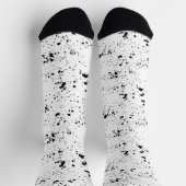 Chaussette Motif de peinture noire (Haut)