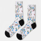 Chaussette Motif de pilules saupoudrées (Gauche)