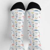 Chaussette Motif de plaisir animal Doodle (Haut)