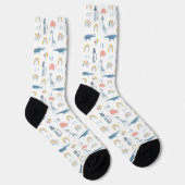 Chaussette Motif de plaisir animal Doodle (Droite)