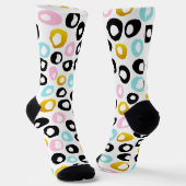 Chaussette Motif de points abstraits tendance (Angulaire)