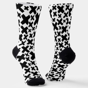 Chaussette Motif de projection de peinture noire