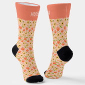 Chaussette Motif de recherche de nom personnalisé (Angulaire)