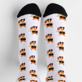 Chaussette Motif de renard mignon Impression d'animal de forê (Haut)