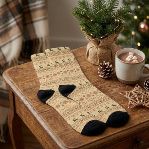 Chaussette Motif de Renne pour Pull de Noël