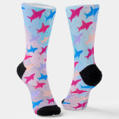 Chaussette Motif de requin adorable (Angulaire)