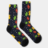 Chaussette Motif de sensibilisation à l'autisme (Droite)