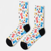 Chaussette Motif de sport de baseball (Gauche)