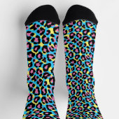 Chaussette Motif de Spots Neon Leopard (Haut)