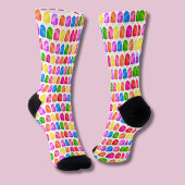 Chaussette Motif de sucette glacée colorée