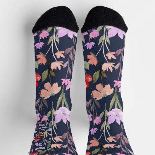 Chaussette Motif de surface Florale Mode Botanique (Haut)