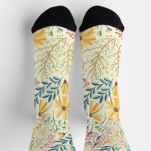 Chaussette Motif de surface florale - Papier peint Abstrait é (Haut)