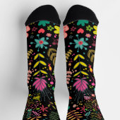Chaussette Motif de surface Florale - Papier peint Fleurs Des (Haut)