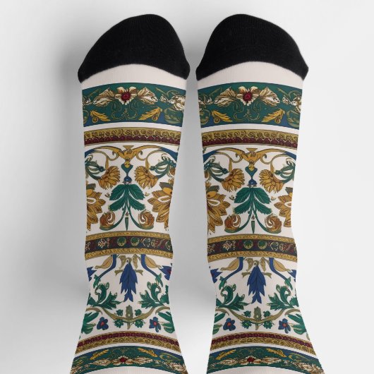 Chaussette motif de tapis serbe 2 (Haut)