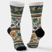 Chaussette motif de tapis serbe 2 (Angulaire)