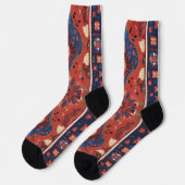 Chaussette Motif de tapis serbe 7 (Gauche)