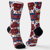 Chaussette motif de tapis serbe 8 (Angulaire)