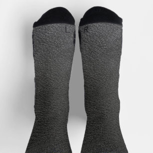 Chaussette motif de texture de cuir