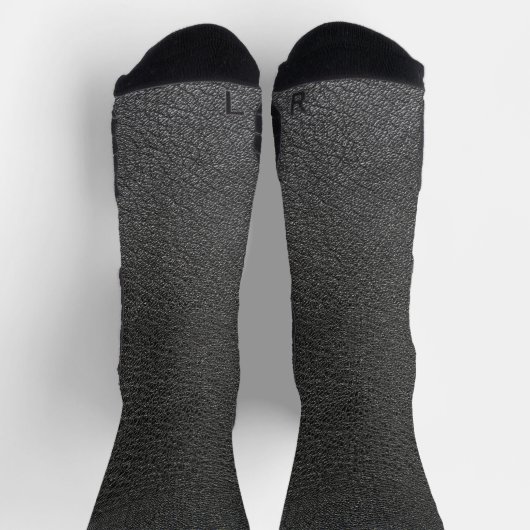 Chaussette motif de texture de cuir (Haut)