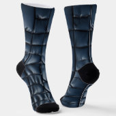 Chaussette Motif de texture en cuir transparent (Angulaire)