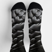 Chaussette Motif de texture en cuir transparent (Haut)