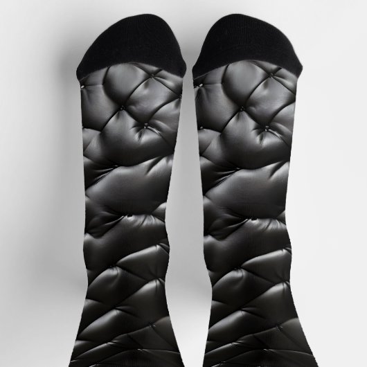 Chaussette Motif de texture en cuir transparent (Haut)