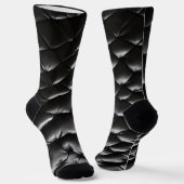 Chaussette Motif de texture en cuir transparent (Angulaire)