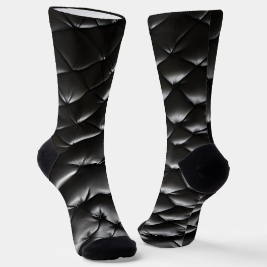 Chaussette Motif de texture en cuir transparent (Angulaire)