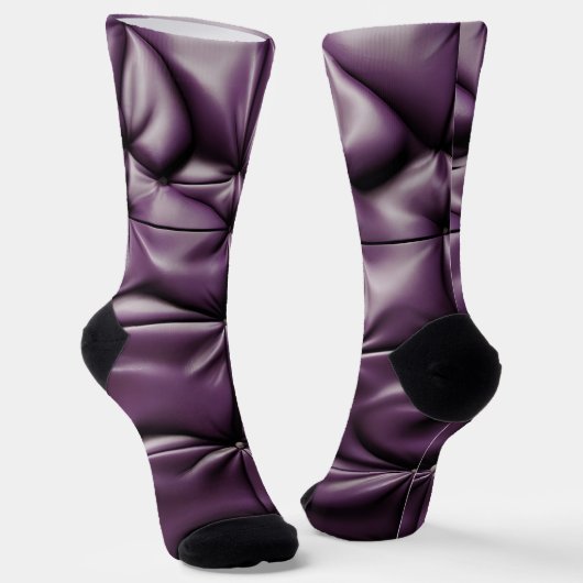 Chaussette Motif de texture en cuir transparent (Angulaire)
